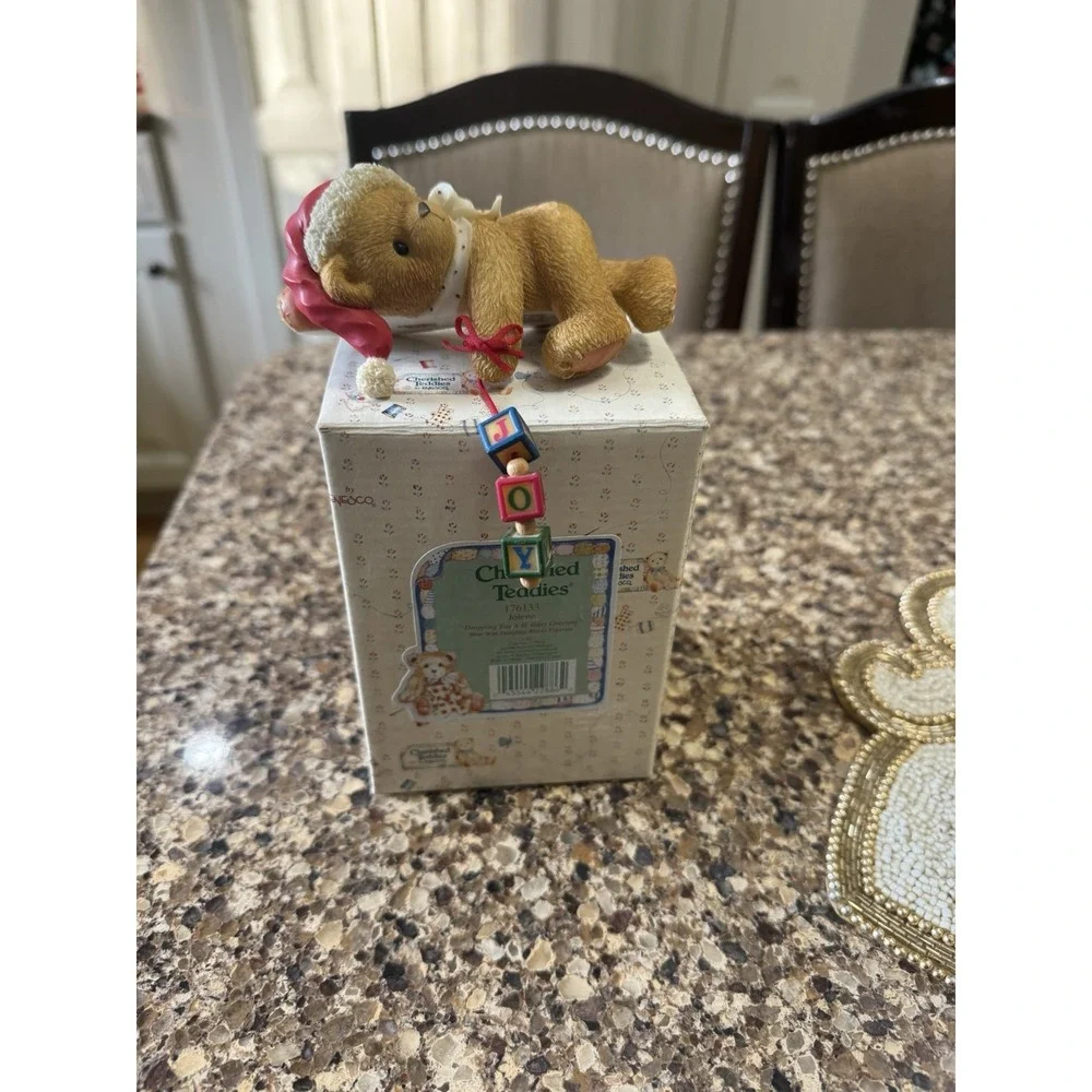 Cherished Teddies‎ 176133 JOLENE Dropping You Holiday Greetings Shelf Bear W/COA